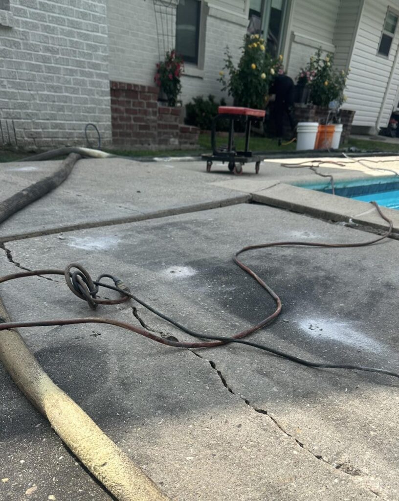fast concrete pool deck repair in louisiana