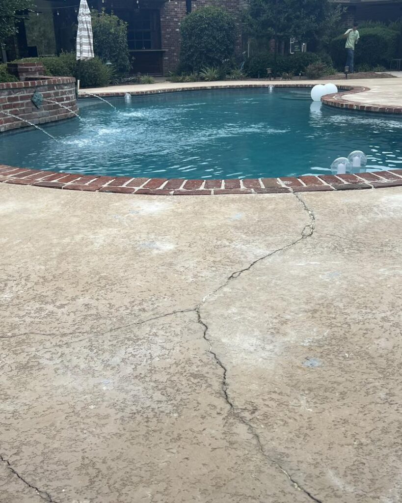 why pool deck sink in louisiana - concrete lifting pool deck