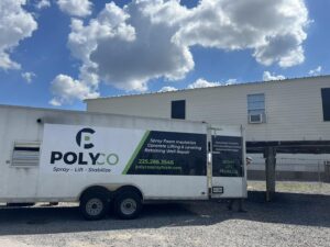 commercial concrete lifting in baton rouge - polyco spray foam